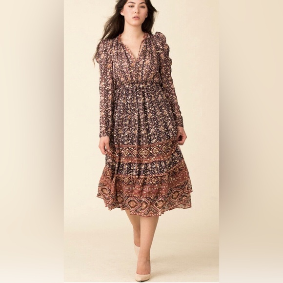 Ulla Johnson Alessandra Silk Dress in Midnight - Picture 13 of 14